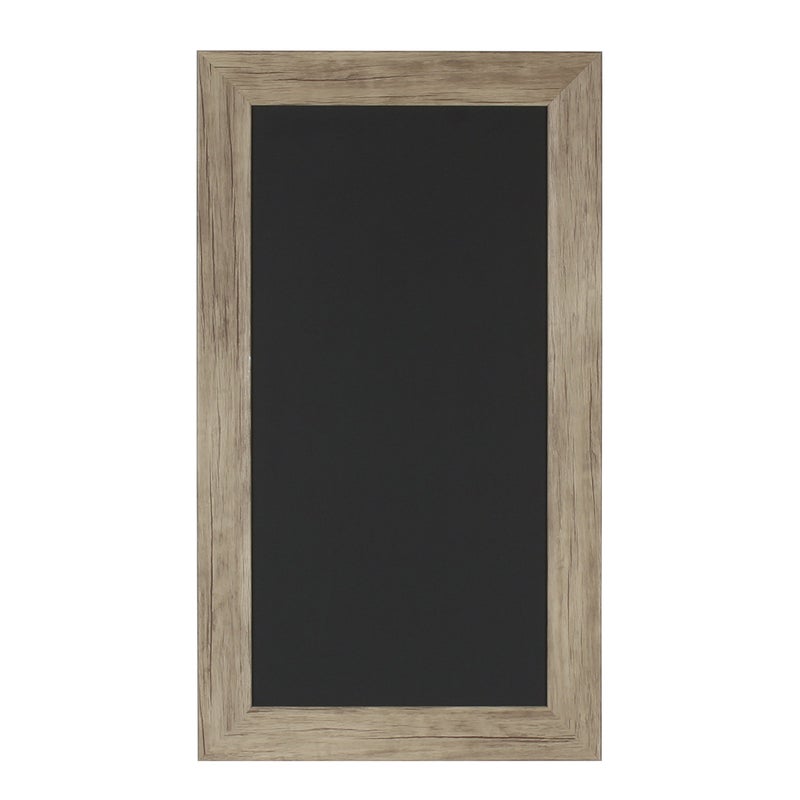 DesignOvation Beatrice Framed Magnetic Chalkboard, 13x23, Rustic Brown - Image 1